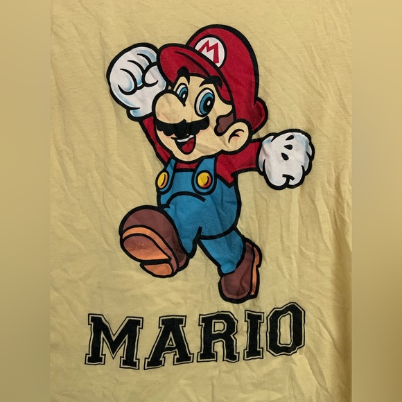 Pastel Yellow Super Mario Tee - Picture 2 of 5